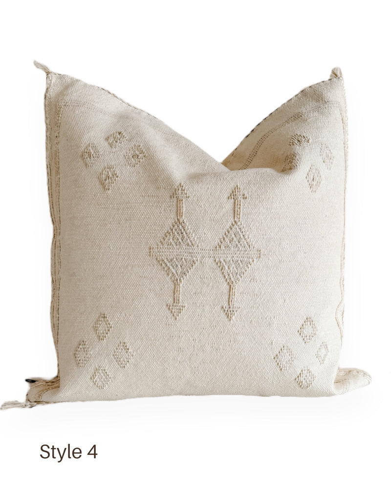 Cactus Silk Cushions - Ivory Wander & Wild 