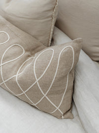 Abbi Linen Loop Cushion Cushions and Covers Wander & Wild 