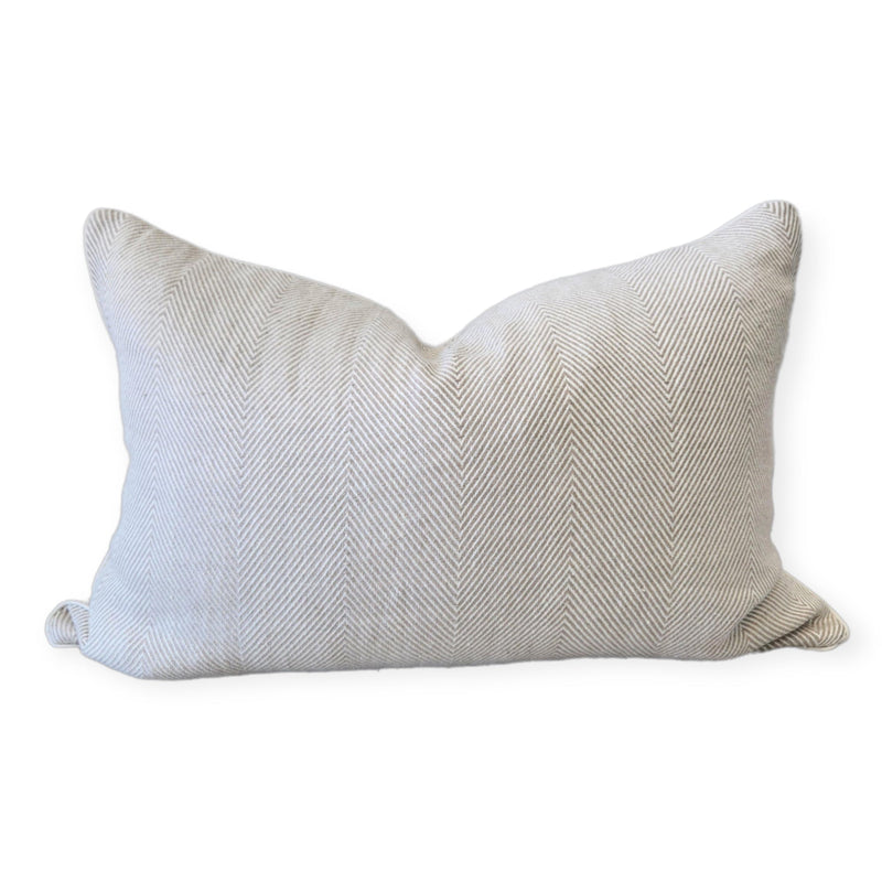 Trente Herringbone Linen Cushion Cushions and Covers Wander & Wild 