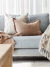 Petra Heavy Linen Cushion - Clay Cushions and Covers Wander & Wild 