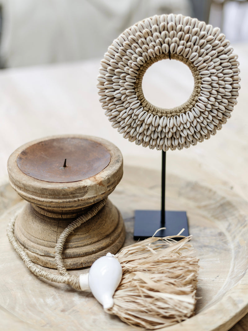 Indian Seeder Candle Stand -Round base Home Decor Wander & Wild 