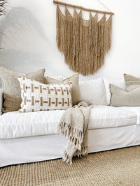 Malta Jute & Linen Weave Cushion Cushions and Covers Wander & Wild 