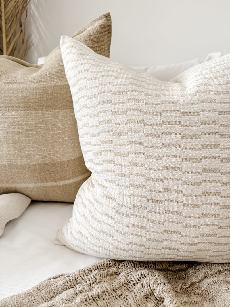 Mosiac Linen Cushion Cushions and Covers Wander & Wild 