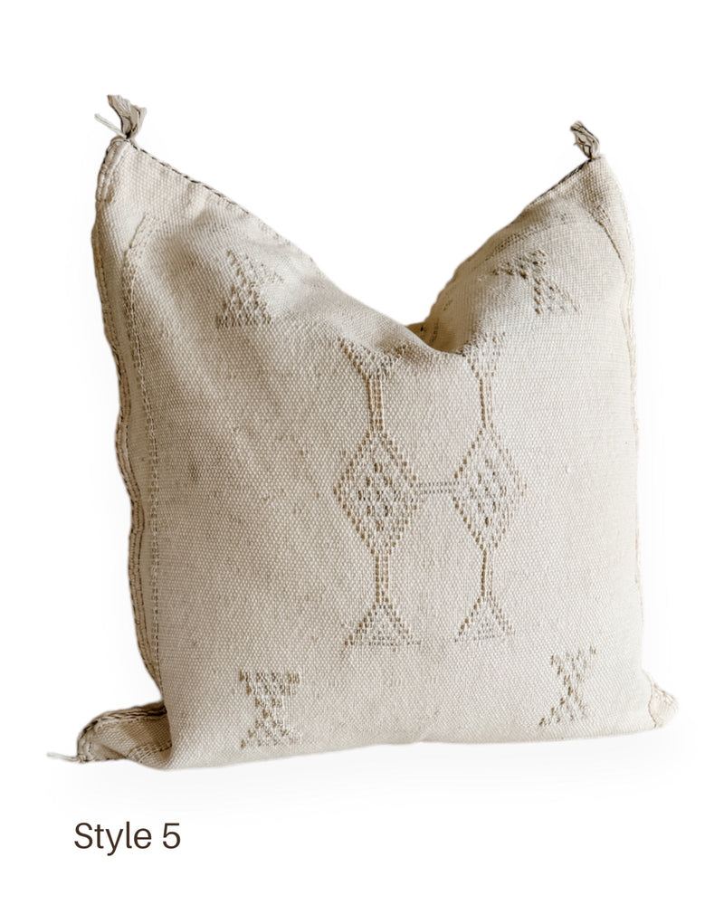 Cactus Silk Cushions - Ivory Wander & Wild 