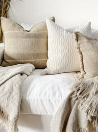 Mosiac Linen Cushion Cushions and Covers Wander & Wild 